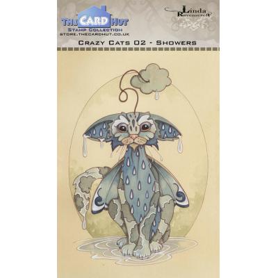 The Card Hut Crazy Cats Clear Stamp - Cats Showers